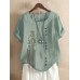<b>Notice</b>: Undefined variable: alt_image in <b>/www/wwwroot/www.easyclothmall.com/vqmod/vqcache/vq2-catalog_view_theme_fastor_template_product_product.tpl</b> on line <b>162</b>Bohemian Print Button Crew Neck Short Sleeve T-Shirts