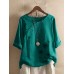 <b>Notice</b>: Undefined variable: alt_image in <b>/www/wwwroot/www.easyclothmall.com/vqmod/vqcache/vq2-catalog_view_theme_fastor_template_product_product.tpl</b> on line <b>162</b>Flower Butterfly Print Round Neck Long Sleeve Button T-shirts For Women