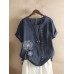<b>Notice</b>: Undefined variable: alt_image in <b>/www/wwwroot/www.easyclothmall.com/vqmod/vqcache/vq2-catalog_view_theme_fastor_template_product_product.tpl</b> on line <b>162</b>M-5XL Vintage Short Sleeve O-neck Floral Print Button T-Shirts
