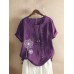 <b>Notice</b>: Undefined variable: alt_image in <b>/www/wwwroot/www.easyclothmall.com/vqmod/vqcache/vq2-catalog_view_theme_fastor_template_product_product.tpl</b> on line <b>162</b>M-5XL Vintage Short Sleeve O-neck Floral Print Button T-Shirts