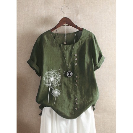 <b>Notice</b>: Undefined variable: alt_image in <b>/www/wwwroot/www.easyclothmall.com/vqmod/vqcache/vq2-catalog_view_theme_fastor_template_product_product.tpl</b> on line <b>133</b>M-5XL Vintage Short Sleeve O-neck Floral Print Button T-Shirts