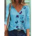<b>Notice</b>: Undefined variable: alt_image in <b>/www/wwwroot/www.easyclothmall.com/vqmod/vqcache/vq2-catalog_view_theme_fastor_template_product_product.tpl</b> on line <b>162</b>Women Butterfly Print V-neck Regular Fit Long Sleeve Casual T-Shirt