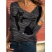 <b>Notice</b>: Undefined variable: alt_image in <b>/www/wwwroot/www.easyclothmall.com/vqmod/vqcache/vq2-catalog_view_theme_fastor_template_product_product.tpl</b> on line <b>155</b>Women Cartoon Cat Striped V-Neck Casual Long Sleeve T-Shirt