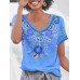 <b>Notice</b>: Undefined variable: alt_image in <b>/www/wwwroot/www.easyclothmall.com/vqmod/vqcache/vq2-catalog_view_theme_fastor_template_product_product.tpl</b> on line <b>162</b>Women Ethnic Print Scoop Neck Short Sleeve Bohemian T-Shirts
