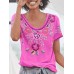 <b>Notice</b>: Undefined variable: alt_image in <b>/www/wwwroot/www.easyclothmall.com/vqmod/vqcache/vq2-catalog_view_theme_fastor_template_product_product.tpl</b> on line <b>162</b>Women Ethnic Print Scoop Neck Short Sleeve Bohemian T-Shirts