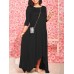<b>Notice</b>: Undefined variable: alt_image in <b>/www/wwwroot/www.easyclothmall.com/vqmod/vqcache/vq2-catalog_view_theme_fastor_template_product_product.tpl</b> on line <b>162</b>Women Casual Calf Length Side Pocket Irregular Hem Midi Dresses