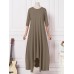 <b>Notice</b>: Undefined variable: alt_image in <b>/www/wwwroot/www.easyclothmall.com/vqmod/vqcache/vq2-catalog_view_theme_fastor_template_product_product.tpl</b> on line <b>162</b>Women Casual Calf Length Side Pocket Irregular Hem Midi Dresses