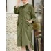 <b>Notice</b>: Undefined variable: alt_image in <b>/www/wwwroot/www.easyclothmall.com/vqmod/vqcache/vq2-catalog_view_theme_fastor_template_product_product.tpl</b> on line <b>155</b>Women Corduroy Solid Moslem Style Collared Raglan Button Front High Low Dress