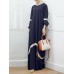 <b>Notice</b>: Undefined variable: alt_image in <b>/www/wwwroot/www.easyclothmall.com/vqmod/vqcache/vq2-catalog_view_theme_fastor_template_product_product.tpl</b> on line <b>162</b>Women Lace Kaftan Tunic Solid Color Ankle Length Casual Midi Dresses
