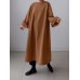 <b>Notice</b>: Undefined variable: alt_image in <b>/www/wwwroot/www.easyclothmall.com/vqmod/vqcache/vq2-catalog_view_theme_fastor_template_product_product.tpl</b> on line <b>162</b>Women Loose Thick Sweatshirt Solid Calf Length Casual Midi Dresses
