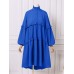 <b>Notice</b>: Undefined variable: alt_image in <b>/www/wwwroot/www.easyclothmall.com/vqmod/vqcache/vq2-catalog_view_theme_fastor_template_product_product.tpl</b> on line <b>162</b>Women Puff Long Sleeve Pleated Ruffle Hem Solid Casual Banquet Midi Dress