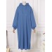 <b>Notice</b>: Undefined variable: alt_image in <b>/www/wwwroot/www.easyclothmall.com/vqmod/vqcache/vq2-catalog_view_theme_fastor_template_product_product.tpl</b> on line <b>162</b>Women Puff Sleeve Solid Color Split Side Pockets Hooded Maxi Length Loose Drawstring Midi Dresses