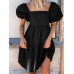 <b>Notice</b>: Undefined variable: alt_image in <b>/www/wwwroot/www.easyclothmall.com/vqmod/vqcache/vq2-catalog_view_theme_fastor_template_product_product.tpl</b> on line <b>162</b>Women Puff Sleeve Square Collar Pure Color Knee Length Dress with Back Zipper