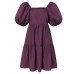 <b>Notice</b>: Undefined variable: alt_image in <b>/www/wwwroot/www.easyclothmall.com/vqmod/vqcache/vq2-catalog_view_theme_fastor_template_product_product.tpl</b> on line <b>162</b>Women Puff Sleeve Square Collar Pure Color Knee Length Dress with Back Zipper
