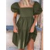 <b>Notice</b>: Undefined variable: alt_image in <b>/www/wwwroot/www.easyclothmall.com/vqmod/vqcache/vq2-catalog_view_theme_fastor_template_product_product.tpl</b> on line <b>155</b>Women Puff Sleeve Square Collar Pure Color Knee Length Dress with Back Zipper