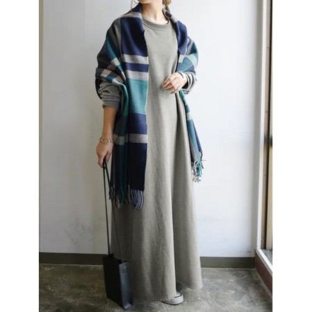 <b>Notice</b>: Undefined variable: alt_image in <b>/www/wwwroot/www.easyclothmall.com/vqmod/vqcache/vq2-catalog_view_theme_fastor_template_product_product.tpl</b> on line <b>133</b>Women Sweatshirt Solid Side Pockets Maxi Length Casual Midi Dresses