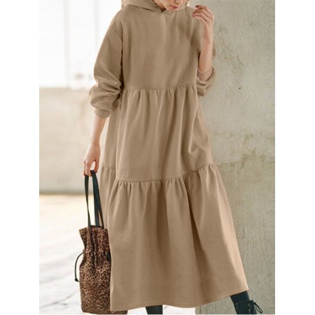<b>Notice</b>: Undefined variable: alt_image in <b>/www/wwwroot/www.easyclothmall.com/vqmod/vqcache/vq2-catalog_view_theme_fastor_template_product_product.tpl</b> on line <b>133</b>Women Thick Loose Pleat Sweatshirt Calf Length Division Casual Midi Dresses