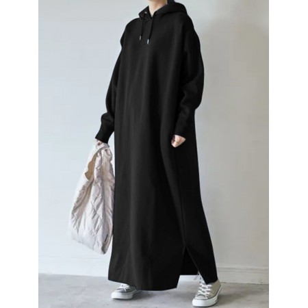 <b>Notice</b>: Undefined variable: alt_image in <b>/www/wwwroot/www.easyclothmall.com/vqmod/vqcache/vq2-catalog_view_theme_fastor_template_product_product.tpl</b> on line <b>133</b>Women Thick Puff Sleeve Loose Sweatshirt Maxi Length Hooded Casual Midi Dresses