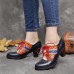 <b>Notice</b>: Undefined variable: alt_image in <b>/www/wwwroot/www.easyclothmall.com/vqmod/vqcache/vq2-catalog_view_theme_fastor_template_product_product.tpl</b> on line <b>155</b>Leather Contrast Splicing Cutout Lace-up Chunky Heel Pumps Dress Shoes
