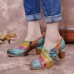 <b>Notice</b>: Undefined variable: alt_image in <b>/www/wwwroot/www.easyclothmall.com/vqmod/vqcache/vq2-catalog_view_theme_fastor_template_product_product.tpl</b> on line <b>162</b>Retro Floral Leather Splicing Zipper Chunky Heel Pumps Dress Shoes