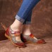 <b>Notice</b>: Undefined variable: alt_image in <b>/www/wwwroot/www.easyclothmall.com/vqmod/vqcache/vq2-catalog_view_theme_fastor_template_product_product.tpl</b> on line <b>162</b>Retro Flowers Pattern Genuine Leather Splicing Striped Pattern Hook Loop Pumps