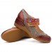 <b>Notice</b>: Undefined variable: alt_image in <b>/www/wwwroot/www.easyclothmall.com/vqmod/vqcache/vq2-catalog_view_theme_fastor_template_product_product.tpl</b> on line <b>162</b>Retro Flowers Pattern Genuine Leather Splicing Striped Pattern Hook Loop Pumps