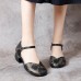 <b>Notice</b>: Undefined variable: alt_image in <b>/www/wwwroot/www.easyclothmall.com/vqmod/vqcache/vq2-catalog_view_theme_fastor_template_product_product.tpl</b> on line <b>162</b>Retro Leather Embossed Floral Buckle Ankle Strap Block Heel D'orsay Pumps