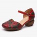 <b>Notice</b>: Undefined variable: alt_image in <b>/www/wwwroot/www.easyclothmall.com/vqmod/vqcache/vq2-catalog_view_theme_fastor_template_product_product.tpl</b> on line <b>162</b>Retro Leather Embossed Floral Buckle Ankle Strap Block Heel D'orsay Pumps