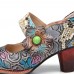 <b>Notice</b>: Undefined variable: alt_image in <b>/www/wwwroot/www.easyclothmall.com/vqmod/vqcache/vq2-catalog_view_theme_fastor_template_product_product.tpl</b> on line <b>162</b>Retro Leather Floral Splicing Snakeskin Round Toe Chunky Heel Pumps