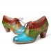 <b>Notice</b>: Undefined variable: alt_image in <b>/www/wwwroot/www.easyclothmall.com/vqmod/vqcache/vq2-catalog_view_theme_fastor_template_product_product.tpl</b> on line <b>162</b>Retro Splicing Embossed Leaves Genuine Leather Zipper Pumps