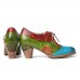 <b>Notice</b>: Undefined variable: alt_image in <b>/www/wwwroot/www.easyclothmall.com/vqmod/vqcache/vq2-catalog_view_theme_fastor_template_product_product.tpl</b> on line <b>162</b>Retro Splicing Embossed Leaves Genuine Leather Zipper Pumps
