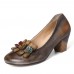 <b>Notice</b>: Undefined variable: alt_image in <b>/www/wwwroot/www.easyclothmall.com/vqmod/vqcache/vq2-catalog_view_theme_fastor_template_product_product.tpl</b> on line <b>162</b>Retro Three Colors Cute Florals Shallow Mouth Round Leather Slip On Casual Pumps