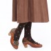 <b>Notice</b>: Undefined variable: alt_image in <b>/www/wwwroot/www.easyclothmall.com/vqmod/vqcache/vq2-catalog_view_theme_fastor_template_product_product.tpl</b> on line <b>162</b>Retro Three Colors Cute Florals Shallow Mouth Round Leather Slip On Casual Pumps
