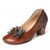 <b>Notice</b>: Undefined variable: alt_image in <b>/www/wwwroot/www.easyclothmall.com/vqmod/vqcache/vq2-catalog_view_theme_fastor_template_product_product.tpl</b> on line <b>155</b>Retro Three Colors Cute Florals Shallow Mouth Round Leather Slip On Casual Pumps