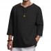 <b>Notice</b>: Undefined variable: alt_image in <b>/www/wwwroot/www.easyclothmall.com/vqmod/vqcache/vq2-catalog_view_theme_fastor_template_product_product.tpl</b> on line <b>162</b>Ethnic Casual Men's Long-sleeved V-neck Solid Color Large Size Loose T-Shirts