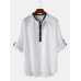 <b>Notice</b>: Undefined variable: alt_image in <b>/www/wwwroot/www.easyclothmall.com/vqmod/vqcache/vq2-catalog_view_theme_fastor_template_product_product.tpl</b> on line <b>155</b>Mens 100% Cotton Stand Collar Three Quarter Sleeve Casual Henley Shirts