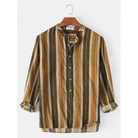 <b>Notice</b>: Undefined variable: alt_image in <b>/www/wwwroot/www.easyclothmall.com/vqmod/vqcache/vq2-catalog_view_theme_fastor_template_product_product.tpl</b> on line <b>133</b>Mens Cotton Stripe Polka Dot Long Sleeve Half Open Button Casual Henley Shirts