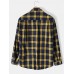 <b>Notice</b>: Undefined variable: alt_image in <b>/www/wwwroot/www.easyclothmall.com/vqmod/vqcache/vq2-catalog_view_theme_fastor_template_product_product.tpl</b> on line <b>162</b>Mens Plaid Stand Collar High Low Cotton Long Sleeve Henley Shirts