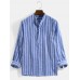 <b>Notice</b>: Undefined variable: alt_image in <b>/www/wwwroot/www.easyclothmall.com/vqmod/vqcache/vq2-catalog_view_theme_fastor_template_product_product.tpl</b> on line <b>155</b>Mens Vertical Striped Stand Collar Cotton Casual Long Sleeve Henley Shirts